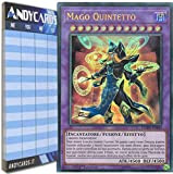 Andycards Yu-Gi-Oh! - Mago QUINTETTO - Ultra Rara DUPO-IT040 in Italiano + Segnapunti