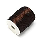 Angel Malone ® CO CO BROWN 10 Mtrs. X 2mm Premium Quality Kumihimo Rattail Satin Cord