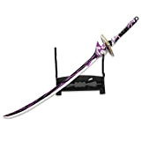 Anime Cosplay Prop Sword Model Set Toy Key String portachiavi a catena, per Genshin Impact Beelzebul Raiden Shogun, confezione regalo ...