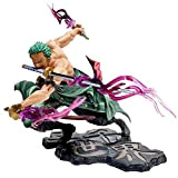 Anime del Manga “One Piece”, Statuetta del Personaggio Roronoa Zoro con tre coltelli, Mille Mondi Terra dell’Armonia, decorativa, da collezione, ...