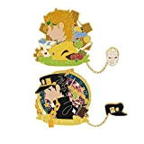 Anime Kujo Jotaro Spilla Distintivo Jolyne Kujo Caesar Anthonio Zeppeli Spilla in lega di cartone animato carino badge creativo Pin ...