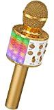 Ankuka Microfono Karaoke Microfono Bambini Bluetooth con Luci LED Bambini Regalo Giocattoli Bambini Microfono Cambia Voce Altoparlante con Funzione Eco, ...