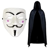 Anonymous Maschera, Mantello con Cappuccio e SAIS Ninja Knives Costume Set