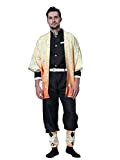 Antbutler Agatsuma Zenitsu Cosplay Outfit, Anime Demon Slayer Cosplay Costume Halloween Carnival Costume Set for Kids and Adults