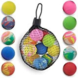 Antevia – Set di 10 palline rimbalzanti per bambini, multicolore nella rete di trasporto | più di 10 modelli | ...