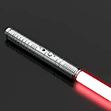 Aomdom Spada Laser RGB 7 Colori 1 Set Soundfont Simulati di Combattimenti,Regali di Natale e Cosplay del Cavaliere Jedi丨Ricarica USB, ...