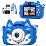 AONISE Fotocamera Digitale per Bambini, Fotocamera Selfie, 32 GB, Videoregistratore HD 1080P, Videocamera Giocattoli per Ragazzi e Ragazze, Regali di ...