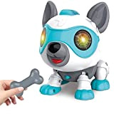 aovowog Cane Robot Interattivo Cane Giocattolo per Bambini 3 4 5 6 Anni, Giocattolo Robot Giocattolo Educativi Precoci Intelligent Che ...