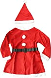 Arbutus Costume Babbo Natale Arbezzolo per Ragazze, Cappello e Cintura per Natale o Cosplay, Set di 3 pezzi, Rosso Disfraz ...