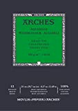 Arches Blocco Enc 21 x 29,7 12 H Aquarelle 100% Fine 300 g Blanc Nat, Colore Bianco Naturale, A1795091