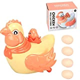 ARTOCT gallina che mette le uova, giocattolo, uova, gallina, anatra che mette le uova, giocattolo con luce sonora, per bambini, ...