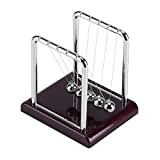 Asixx Newton's Cradle Toy, Balance Balls Toy Balance in Acciaio oscillante con Sfere magnetiche Culla Physics Science Pendulum Desk Fun ...