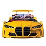 ASLAN Super Car Bed GTX Racing Model Single Bed Size with Electronic Start Stop Controlling with Remote for Animation Lightning ...