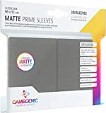 Asmodee - 100 Bustine Protettive Gamegenic per Carte, Giochi di Società, Matte Prime Sleeves Dark Gray Pack, Colore Grigio Scuro, ...