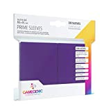 Asmodee - 100 Bustine Protettive Gamegenic per Carte, Giochi di Società, Prime Sleeves Purple Pack, Colore Viola, Lucide
