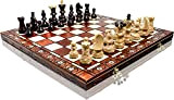 Assolutamente incredibile "Ambasciatore DE LUX" 54x54cm decorativo in legno Chess Set. 100% fatti a mano!!!