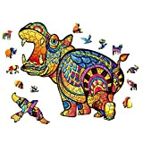 AthlChamp Puzzle in legno per adulti e bambini, puzzle magico in legno a forma di animale, 26,6 x 30 cm, ...