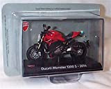 atlas editions Ducati Monster 1200 S 2014 Bicicletta rossa modello pressofuso scala 1:24