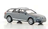 Audi A6 Allroad quattro, metallizzato-grigio, modello di automobile, modello prefabbricato, I-Herpa 1:87 Modello esclusivamente Da Collezione