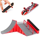 AumoToo Skatepark Ramps, Kit mini kit per skate Park per il piano tecnico Giocattolo di imbarco del pattino della barretta ...