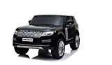 Auto Elettrica per Bambini Land Rover Range Rover Sport HSE 12V - 2 Posti Luci Led Suoni Mp3 Radiocomando (Nero)