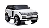 Auto Elettrica per Bambini Land Rover Range Rover Sport HSE 12V - 2 Posti Luci Led Suoni Mp3 Radiocomando (Bianco)