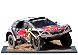 Auto Rally, Sebastien LOEB AU Rallye Dakar 2017, Peugeot 3008 DKR in miniatura su base 01