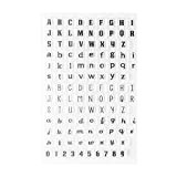 AUTO - Timbri in silicone trasparenti e lettere dell'alfabeto, tavola lettere in silicone con timbri trasparenti