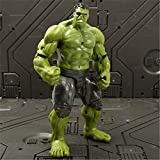 Avengers 3 Infinity War Action Figures Giocattoli Set Hulk Capitan America Spiderman Thanos Iron Man Hulkbuster (Color : Hulk)
