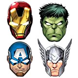 Avengers Mascherine simyron Avengers Maschere Compleanno Cosplay Maschere di Thor Capitano America Hulk per Bambini per feste in maschera, compleanno, ...