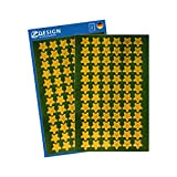 Avery Zweckform - Adesivi di Natale, a stella, 1 pezzi, dorate, 144 pezzi