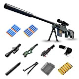 AWM Soft Bullet Gun Foam Blaster Sniper Rifle - 20 freccette ufficiali, 6 bossoli con funzione di espulsione del bossolo ...