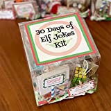 AZJAKE New 30 Days of Elf Magic Kit with Props, Signs, And Cards Elf Kit 24 Days of Christmas, Elf ...