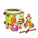 B. toys by Battat- Set di Tamburo con 7 Strumenti Musicali, Multicolore, BX1883C1Z