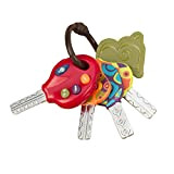 B. toys - LucKeys 4 chiavi giocattolo testurizzate per neonati e bambini piccoli - Torcia elettrica e suoni dell'auto - ...