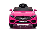 Babycar Mercedes CLS 350 AMG ( Rosa ) Nuova con Sedile in Pelle Macchina Elettrica per Bambini Ufficiale con Licenza ...