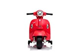 Babycar Moto Elettrica per Bambini Piaggio Mini Vespa ( Rosso ) 6 Volt con luci e Suoni Ufficiale con Licenza