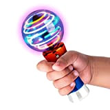 Bacchetta giocattolo magica per bambini, giocattolo a sfera luminosa, bacchetta rotante a LED, palla da discoteca, divertente festa di compleanno ...