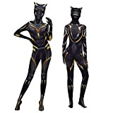 BADJAS Womens Shuri Black Panther Costume Girl Superhero Party Body Personaggi Tuta di carnevale Halloween Cosplay Onesies Suit Masquerade Puntelli ...