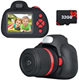 BaFuland Fotocamera per bambine da 3 a 10 anni, 28 MP, fotocamera digitale con selfie, regali di compleanno, giocattoli per ...