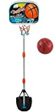 BAKAJI Canestro Basket a Piantana Giocattolo per Bambini con Altezza Regolabile Fino a 158 cm e Base Riempibile Playset Sport ...