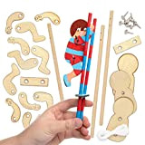 Baker Ross AX121 Kit Marionetta in legno acrobata, per progetti di artigianato artistico per bambini (confezione da 30), assortiti