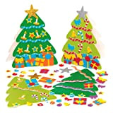 Baker Ross AX594 Kit Biglietti Combinabili Albero Di Natale - Confezione Da 6, Personalizza I Tuoi Biglietti Festivi, Arte E ...