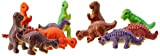 Baker Ross Dinosauri Elastici (Confezione da 12) Piccoli Giocattoli, Perfetti per Giocare o per le Feste dei Bambini