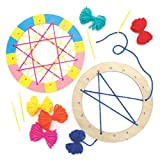 Baker Ross FE535 Kit Decorazione Tessitura Cerchi - Confezione da 5, per Progetti di Artigianato Artistico per Bambini e Introduzione ...