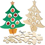 Baker Ross FE904 Kit Decorazioni in Legno Albero di Natale - Confezione da 2, Artigianato in Legno per Bambini da ...