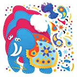 Baker Ross Kit da cucito cuscino elefante Ambari (confezione da 2) - Attività Creative per Bambini