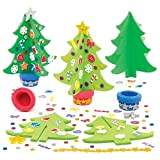Baker Ross- Kit per Albero di Natale in Feltro, per Bambini in Questa Stagione Festiva, Confezione da 4, Colore Assortiti, ...