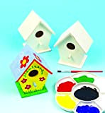 Baker Ross- Mini Kit di casetta per Uccelli in Legno, per dipingere e Decorare per Bambini, Artigianato o progetti di ...