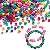Baker Ross- Perline Colorate per Bambini, Confezione da 600 Pezzi, Colore Assortiti, 6 mm, EC1588